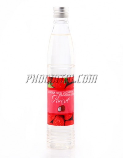 น้ำมันมะพร้าว ปาริสุทธิ์ 90 ml กลิ่นสตอเบอรี่